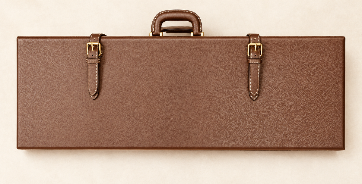 Leather Gun Case for 2 guns 32" Barrels